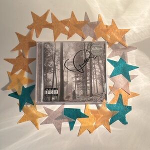 SIGNED Taylor Swift Folklore Limited Edition CD with Star Decorations
